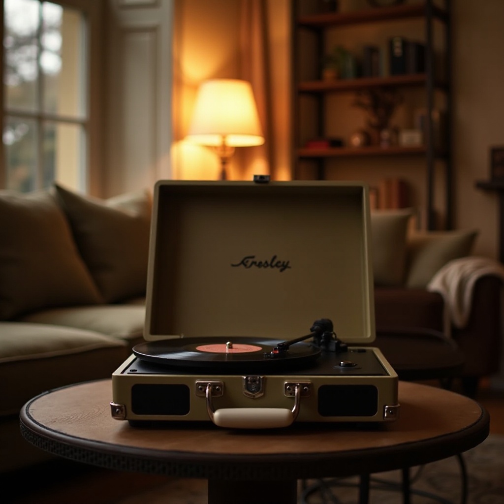 cara pemutar rekaman crosley