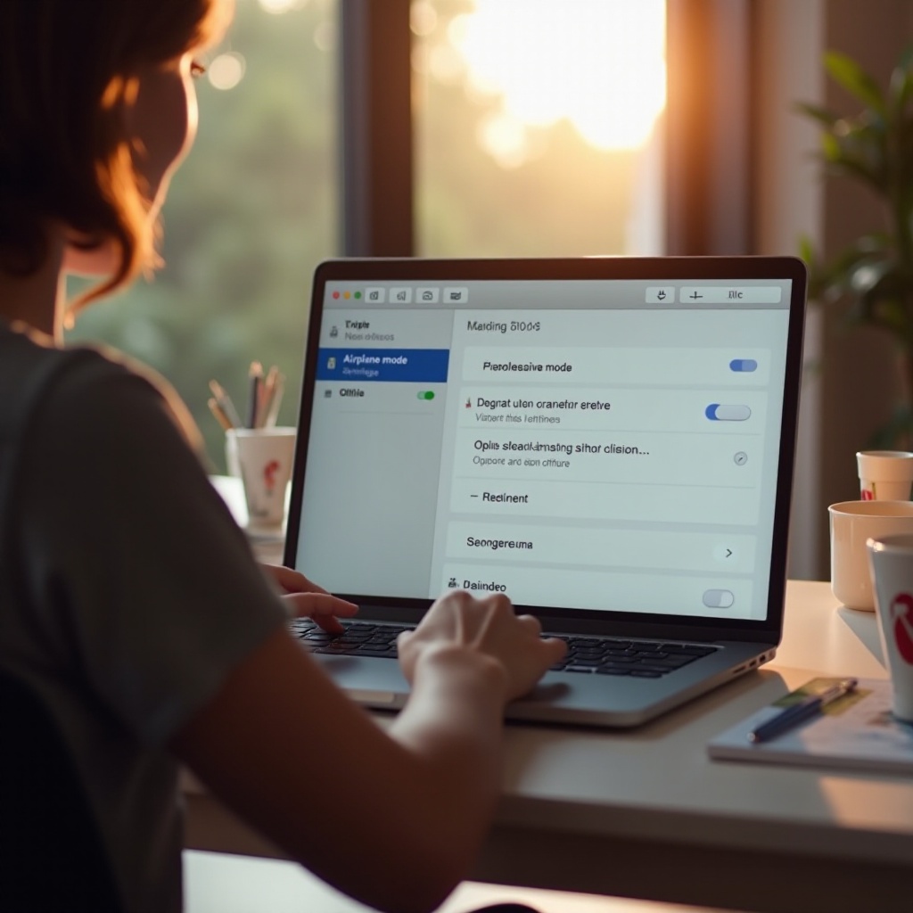 ラップトップで飛行機モードをオフにする方法