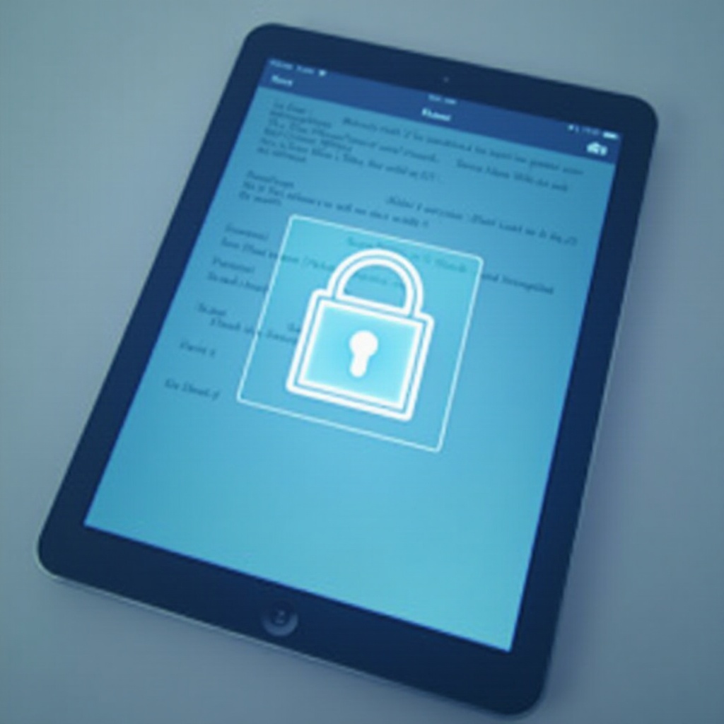 cara mengunci catatan di ipad