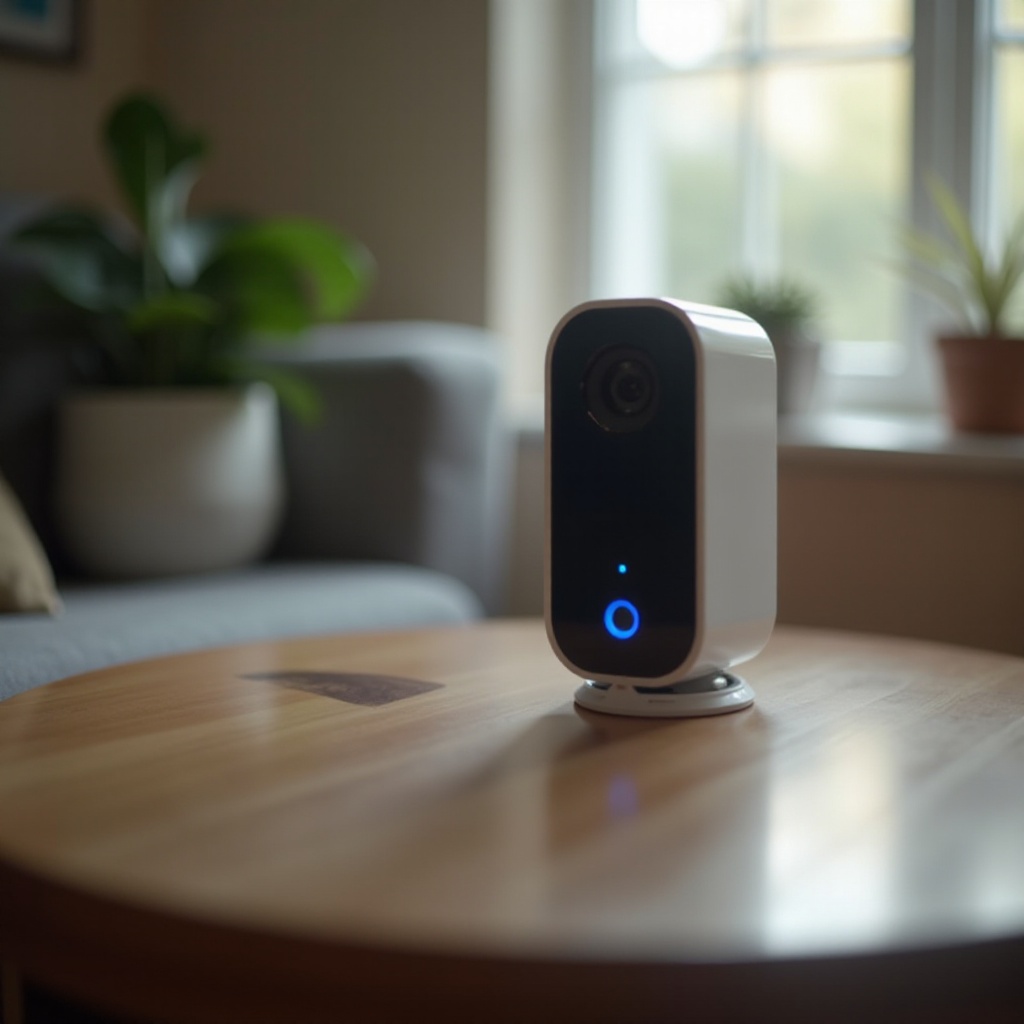 Apa arti lampu biru pada kamera Blink