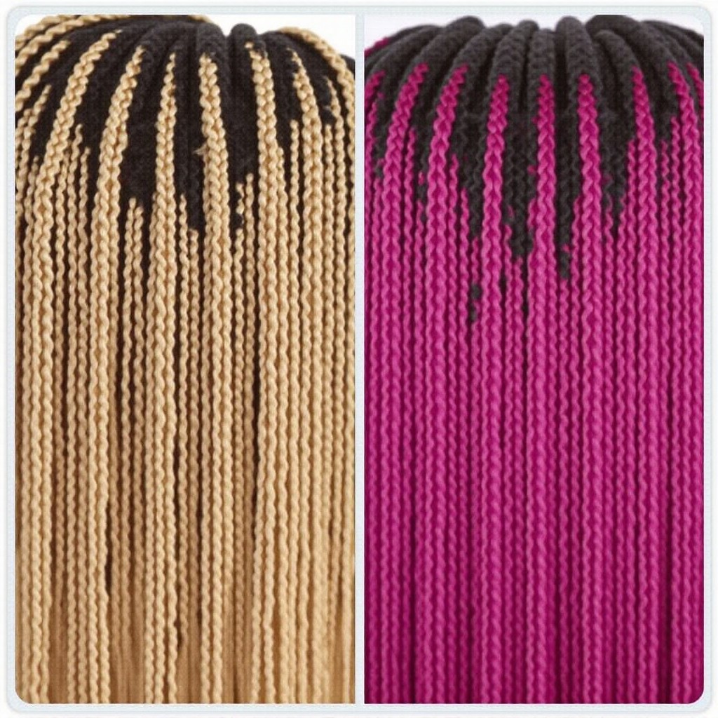 mengepang dengan rambut manusia vs rambut sintetis