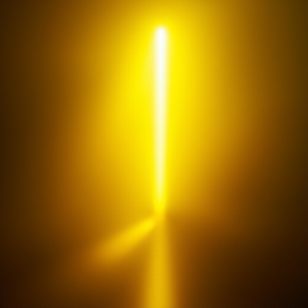 메아리 깜박이는 노란색