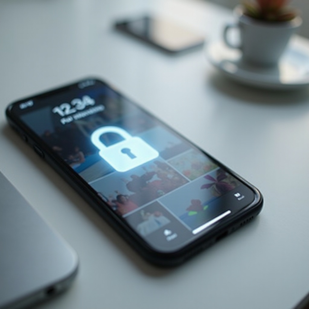 cara memasang kata sandi pada foto di iPhone