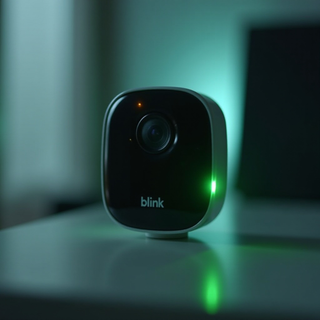 Blink Mini 카메라가 녹색으로 깜빡입니다